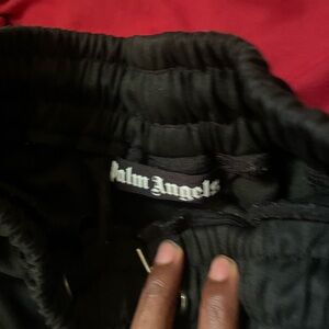 Palm Angels Black Men's Pants